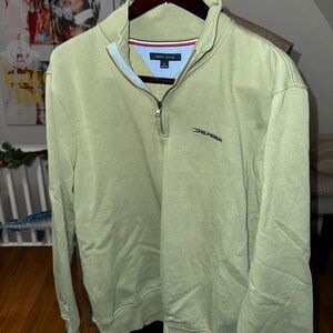 Tommy Hilfiger
Half zipup sweater 
Light Green
Large size